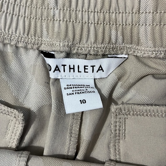 Athleta Brooklyn Textured Camo Joggers Size 10 - Picture 9 of 12